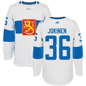 Herren Team Finland #36 Jussi Jokinen Authentic Weiß Heim 2016 World Cup